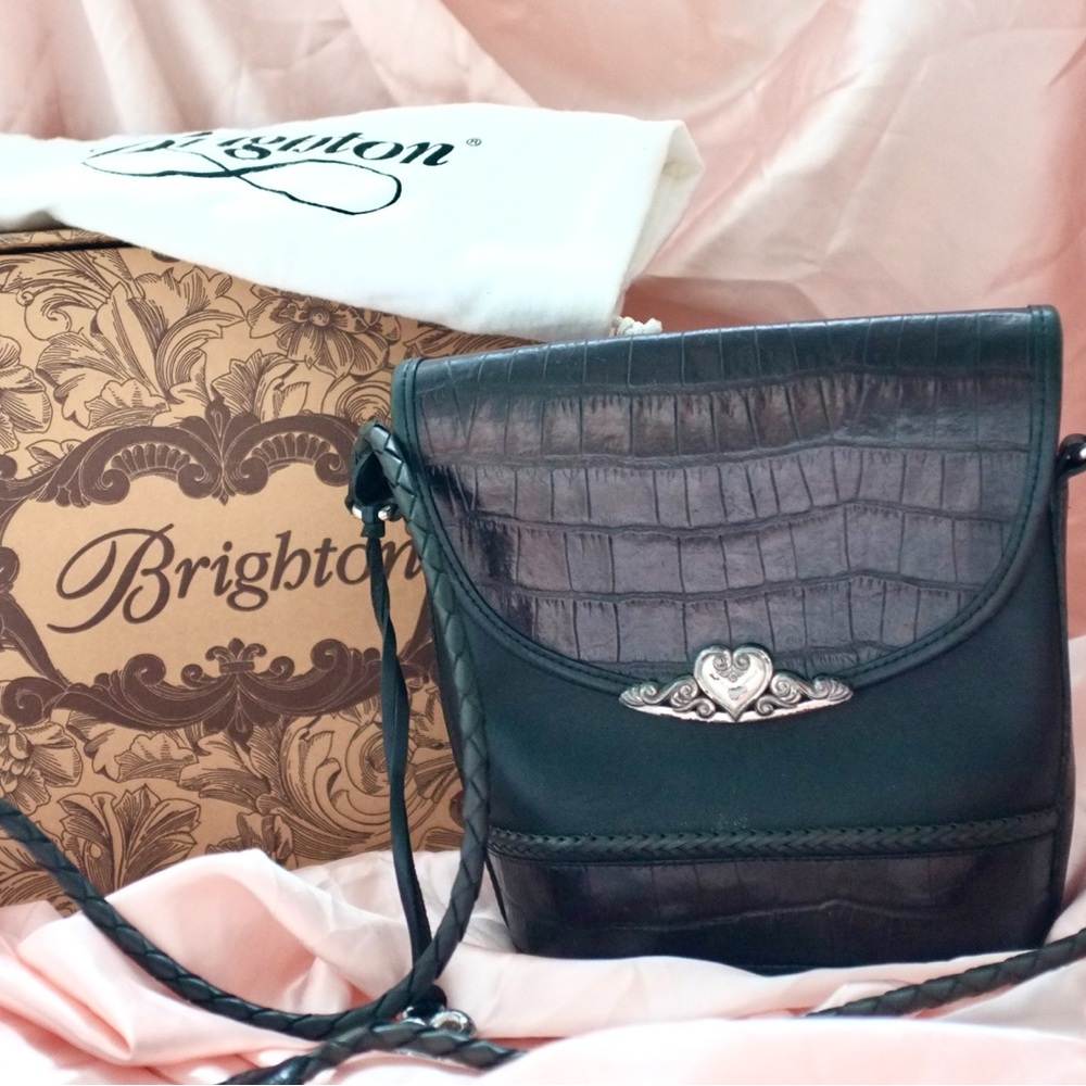 1996 Vintage Brighton Leather Melanie Handbag with Dustbag and Box